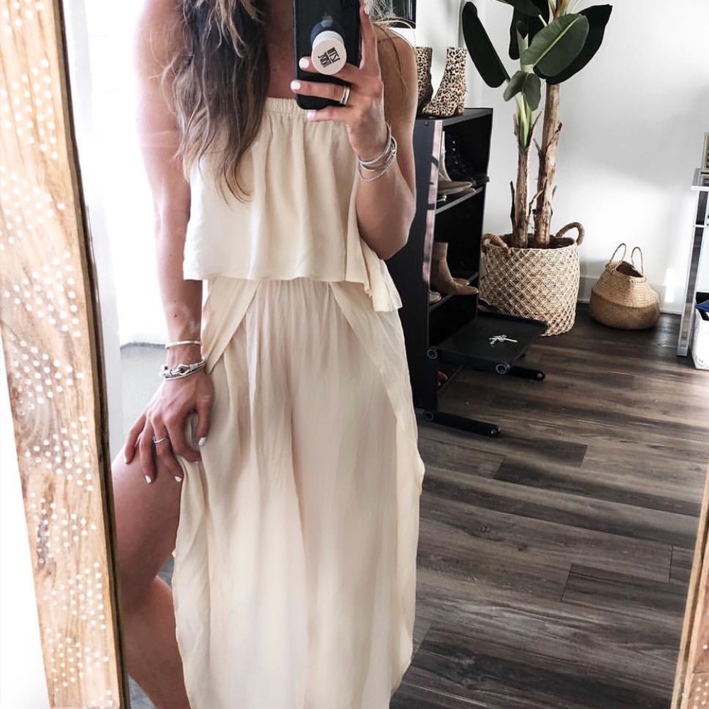 Tan jumpsuit
